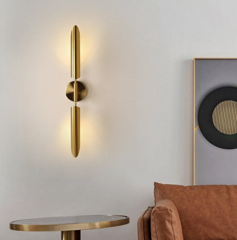 Modern Light Luxury Golden Up And Down Wall Lamp