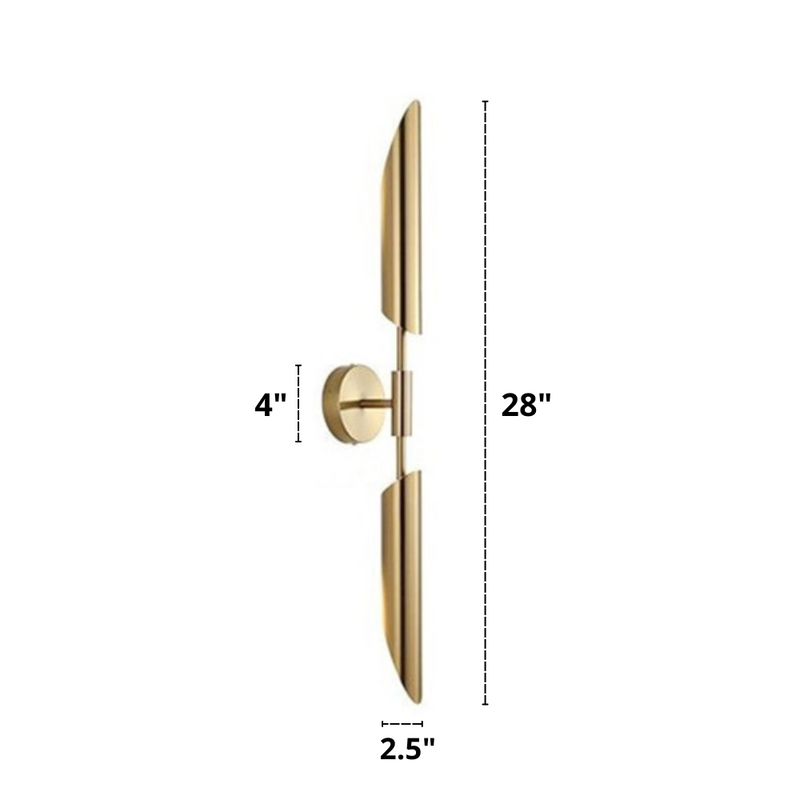 Modern Light Luxury Golden Up And Down Wall Lamp