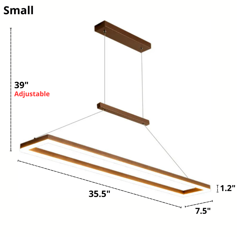 Modern Rectangular Frame LED Light Fixture