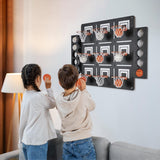 Basketball Hoop Wall Decor with Tic Tac Toe Game