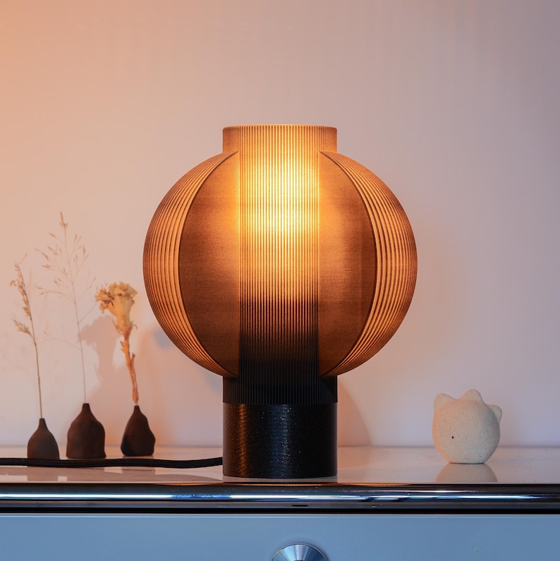 Obsidian Lemon Table Lamp