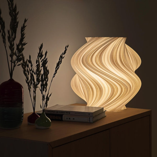 Fractal Wave Lamp - Organic 3D Printed Table Lamp