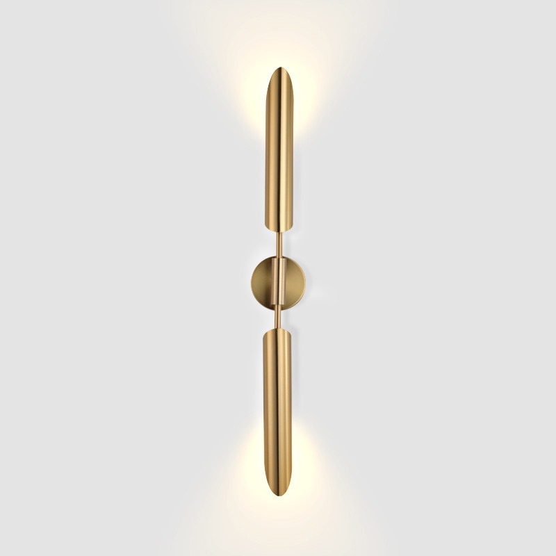 Modern Light Luxury Golden Up And Down Wall Lamp